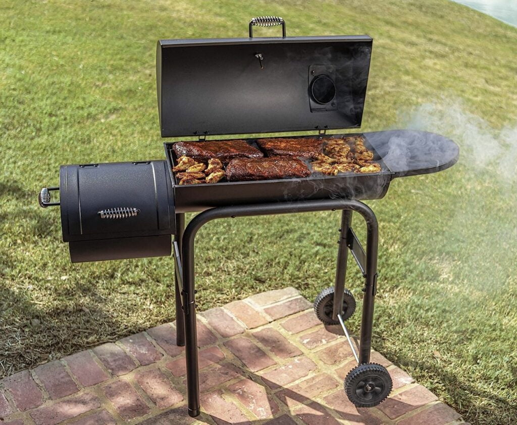 Char-Broil 12201570-A1 American Gourmet Offset Smoker, Black,Standard
