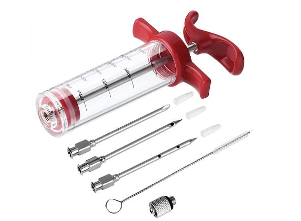 Meat seasoning injector
