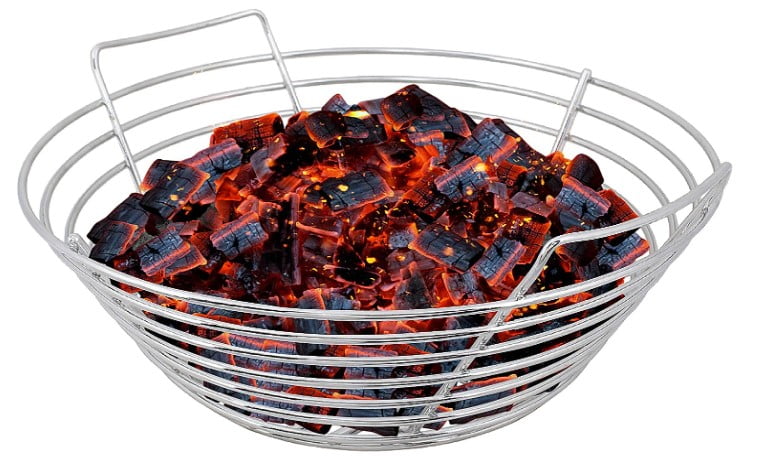 Steel charcoal stainless steel kick ash basket