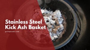 Stainless steel kick ash basket