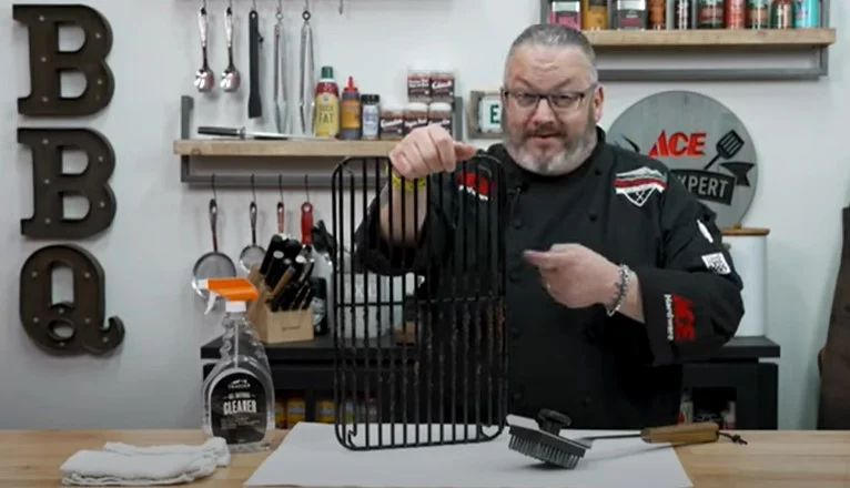 How to clean a ceramic grill grate-gather cleaning supplies